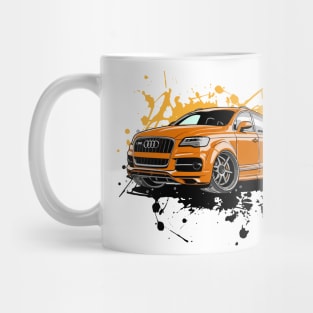 SUV Vehicles in Graffiti Cartoon Style Mug